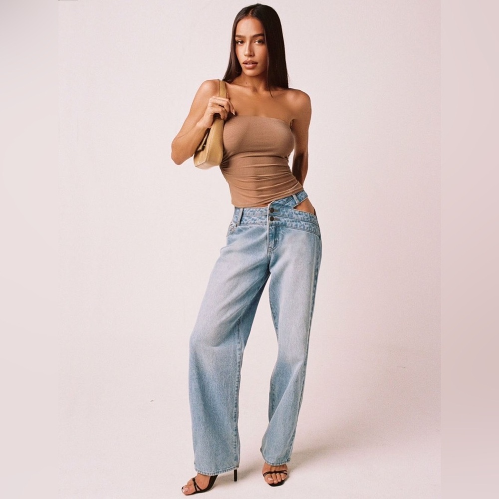 Tiger Mist Double Layer Atlas Jeans